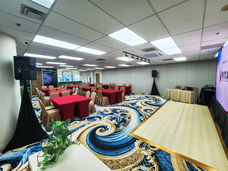 Hybrid Chinese New Year event ideas hosted in a modern corporate event venue